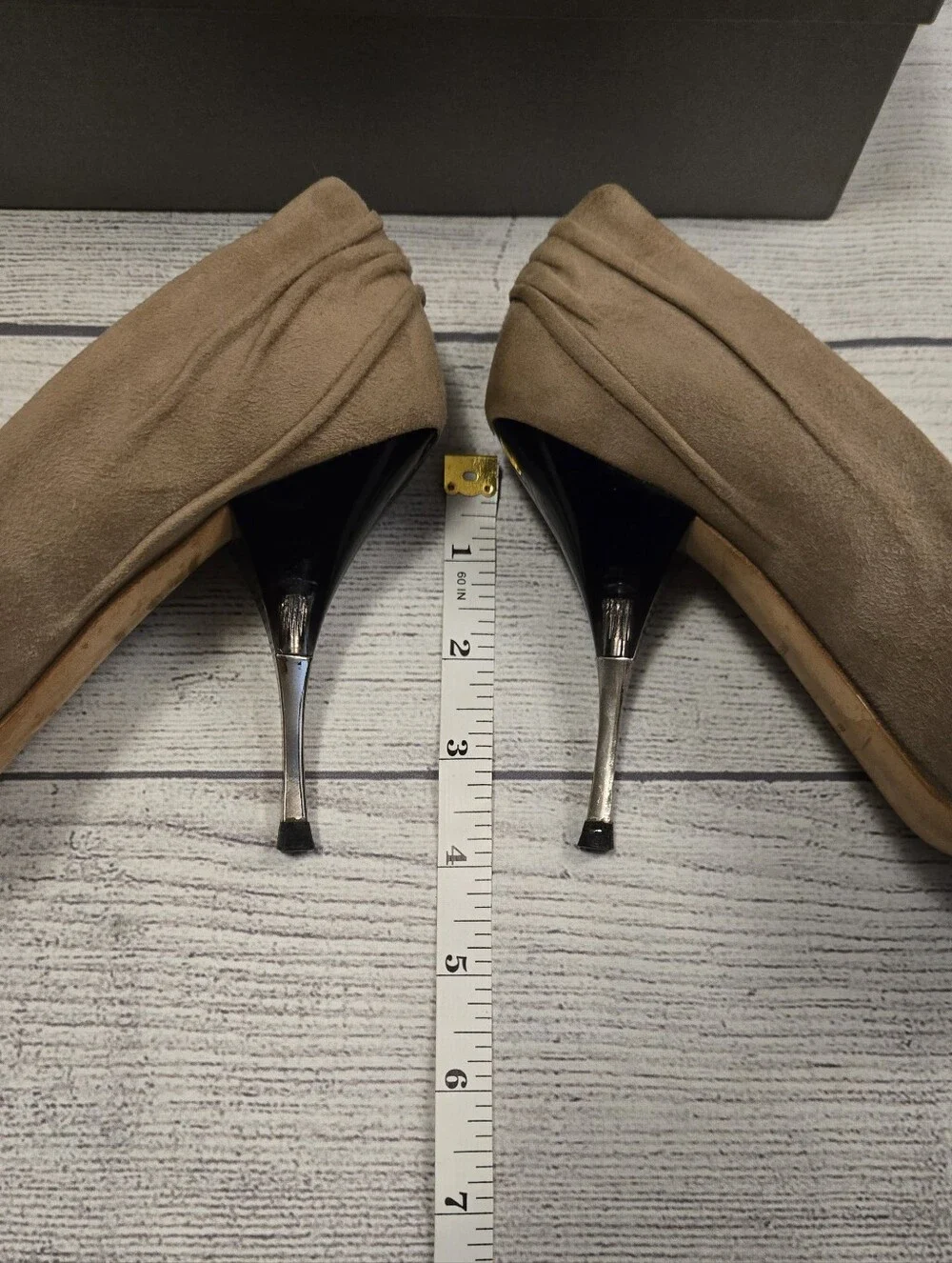Prada Suede Ruffle Embellishment Pumps $770.